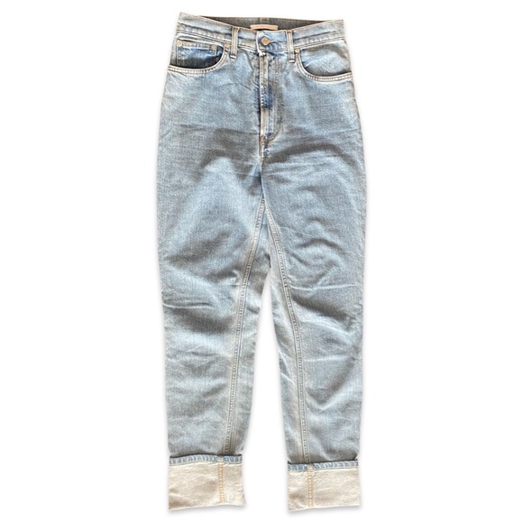 Helmet Lang Unisex Super High Rise Jeans - Picture 1 of 8